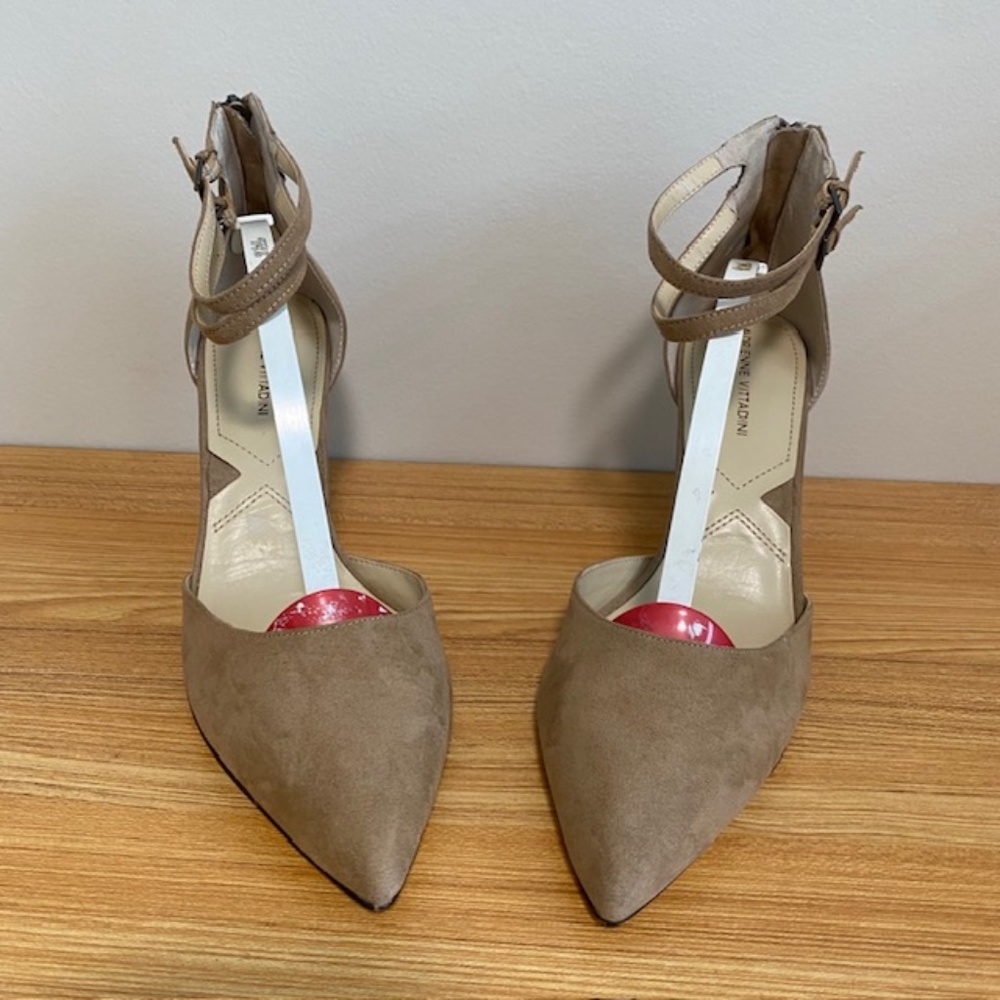 Adrienne Vittadini Chestnut Dress Shoes Ankle Strap Size 9 1/2M